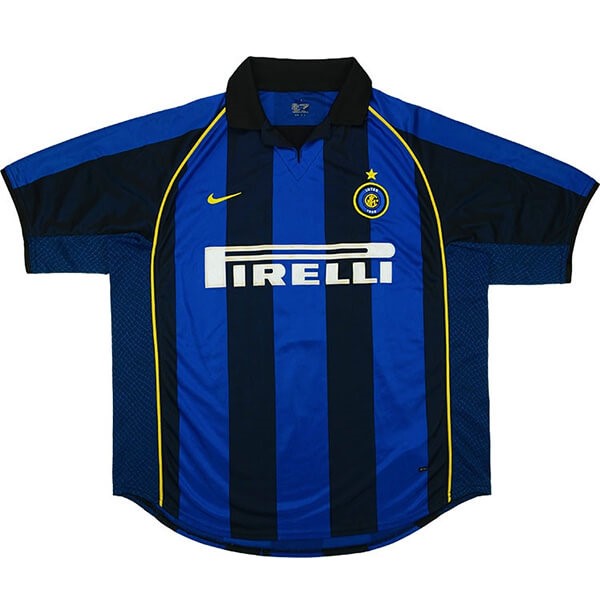 Tailandia Replicas Camiseta Inter 1ª Retro 2001 2002 Azul